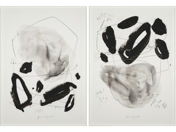 Huellas I & II - Paper Painting by NOVOCUADRO ART COMPANY - view 2